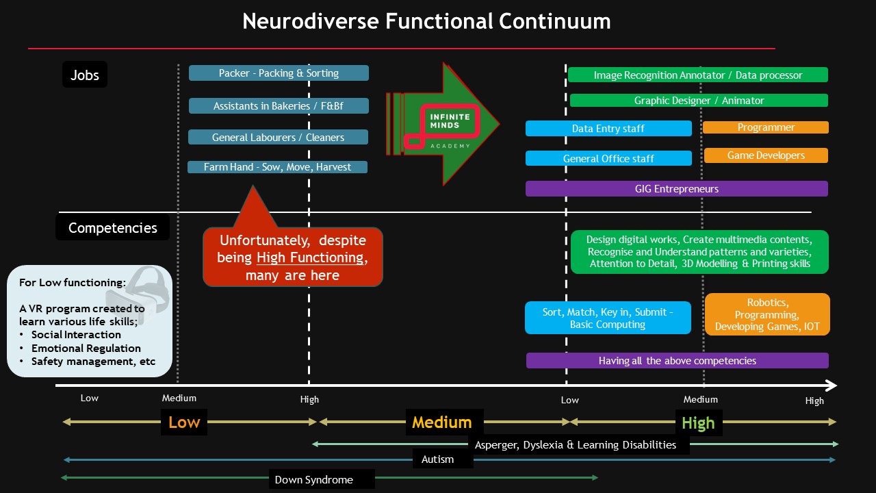 Neurodiverse functional continuum
